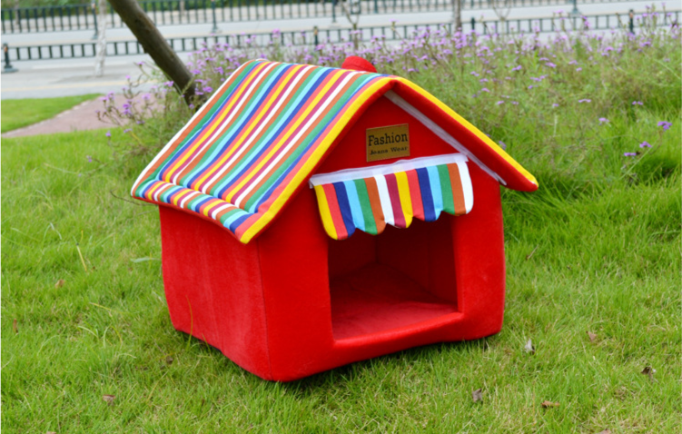 Cozy Cottage Bed Washable and Foldable Home for Cats and Dogs