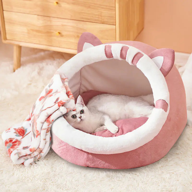 Cozy Nook Bed Snug Hideaway for Cats and Small Dogs