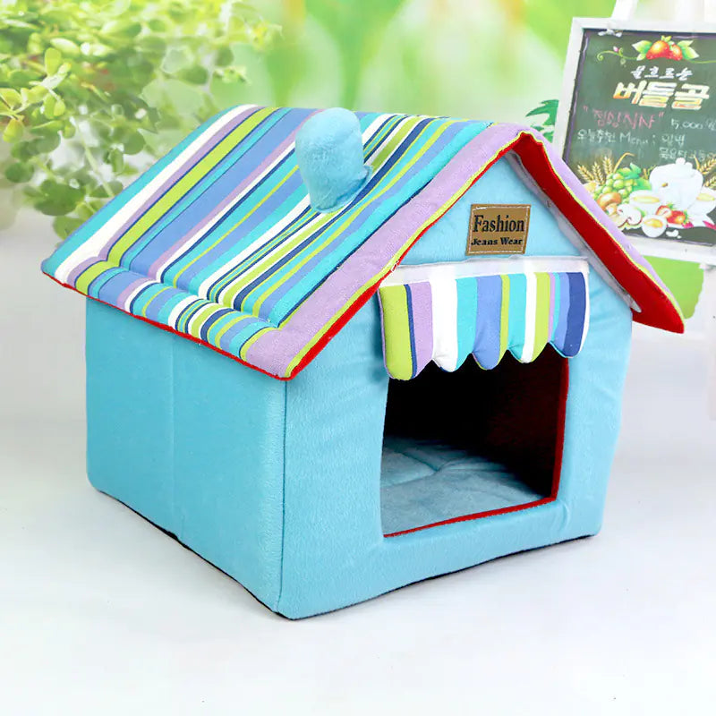 Cozy Cottage Bed Washable and Foldable Home for Cats and Dogs