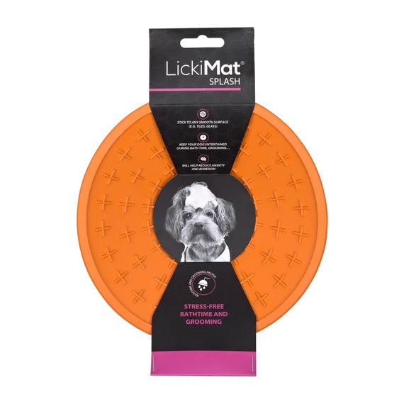 LickiMat Splash Suction Lick Mat – Orange – additional product view