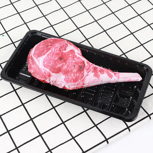 Steak Squeaky Toy "Juicy" Fun for Playful Pups