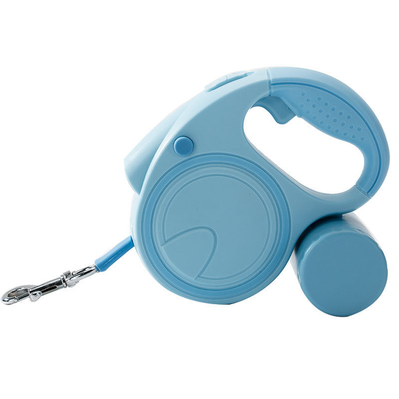 Retractable Dog Leash with Light – Automatic Lead for Safe Night Walks