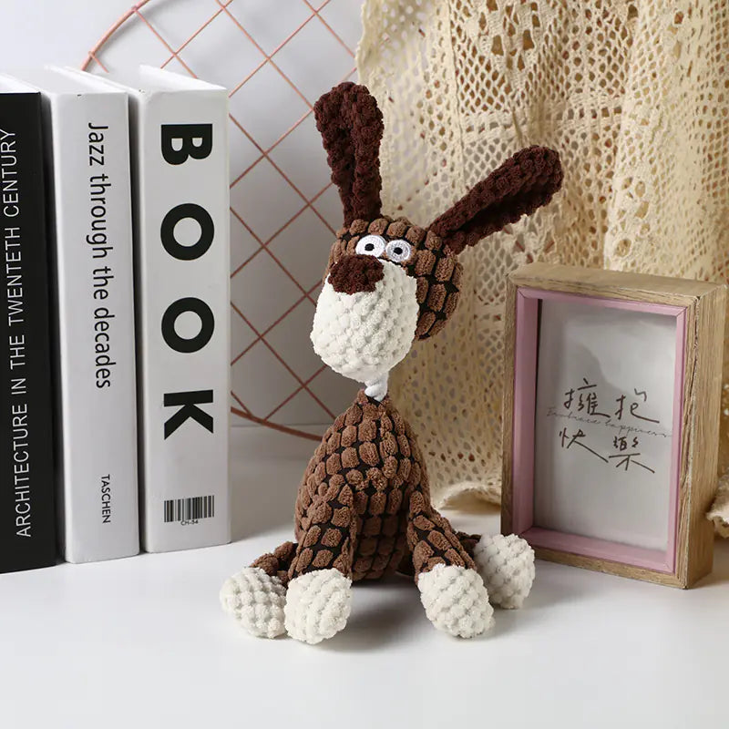 Cuddly Plush Buddy Soft Cartoon Toy for Pets