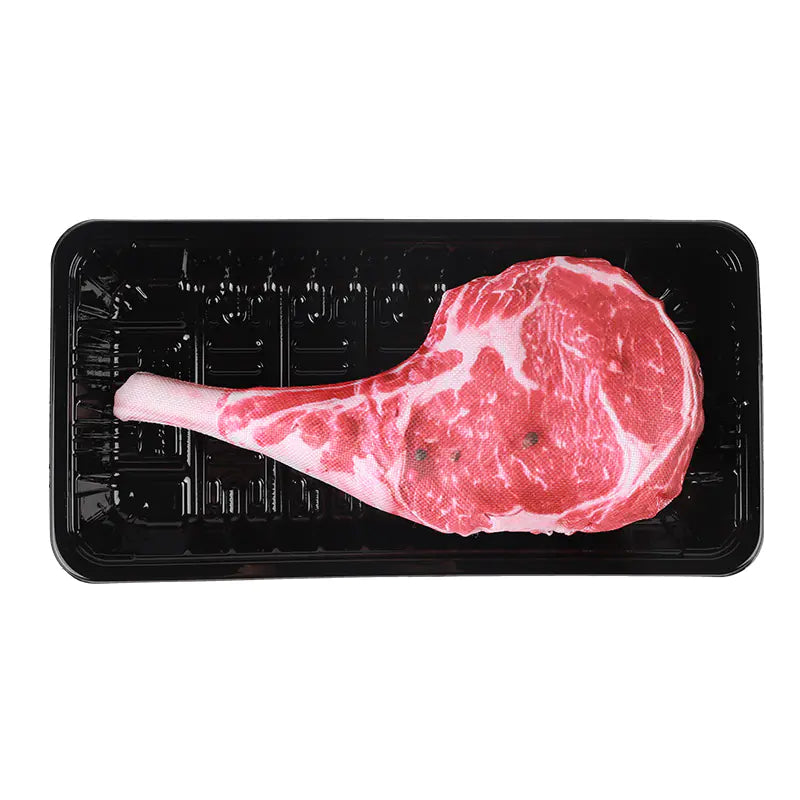Steak Squeaky Toy "Juicy" Fun for Playful Pups