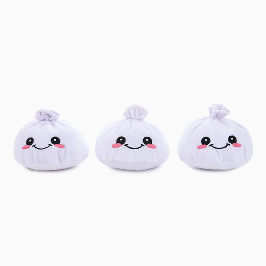 HugSmart Food Party Soup Dumplings Dog Toy Set – additional product view