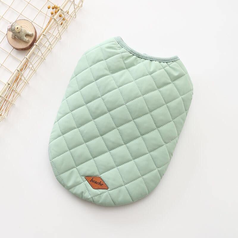 Quilted Dog Vest – Warm Cotton Jacket for Small to Medium Dogs