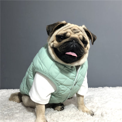 Quilted Dog Vest – Warm Cotton Jacket for Small to Medium Dogs