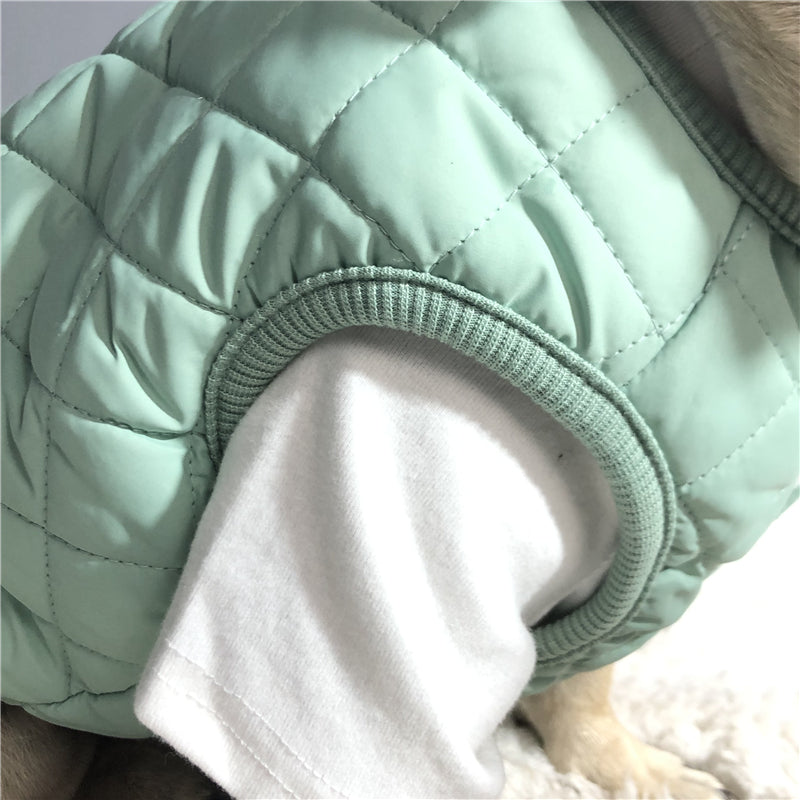 Quilted Dog Vest – Warm Cotton Jacket for Small to Medium Dogs