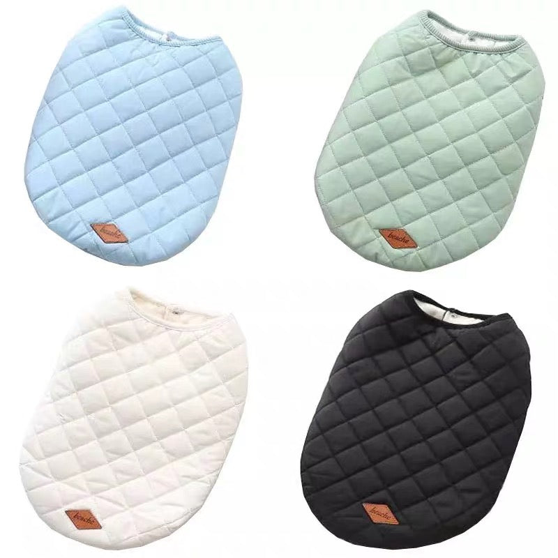Quilted Dog Vest – Warm Cotton Jacket for Small to Medium Dogs