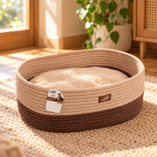 All For Paws Oval Cat Bed – Brown
