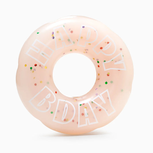 HugSmart Yappy Birthday TPR Donut Dog Toy – product view