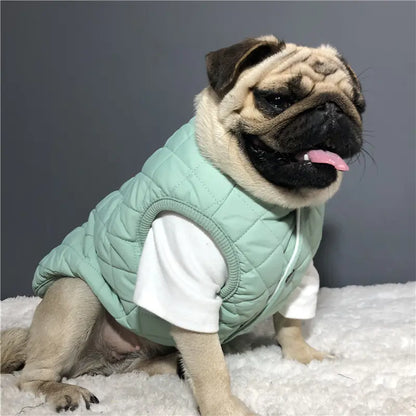 Quilted Dog Vest – Warm Cotton Jacket for Small to Medium Dogs