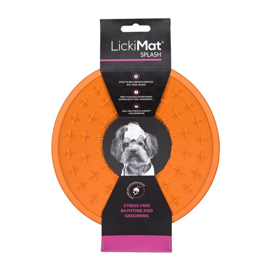 LickiMat Splash Suction Lick Mat – Orange – additional product view