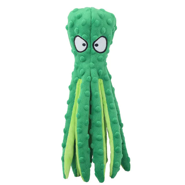 Octopus Dog Toy – Interactive Bite-Resistant Plush for Playful Pets