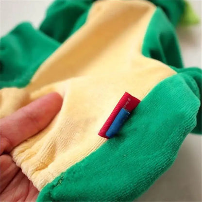 Dinosaur Dog Costume – Soft Plush Hoodie for Small Dogs
