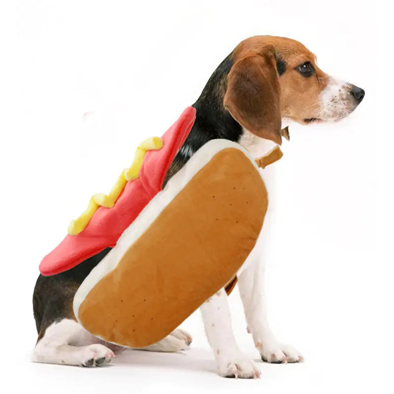 Hot Dog Pet Costume – Funny Halloween Outfit for Dogs n Cats