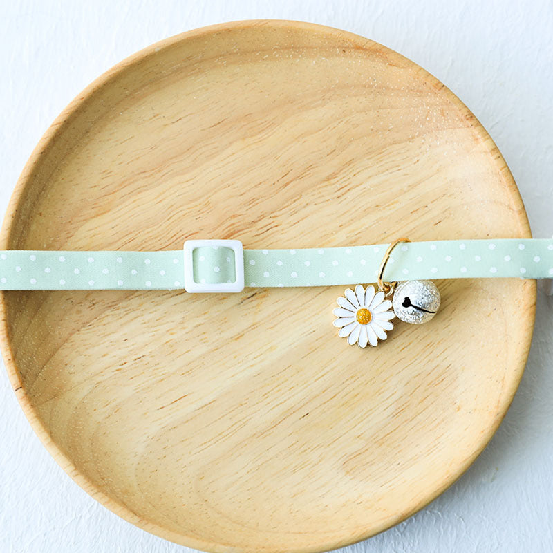 Cute Pet Collar – Adjustable Pastel Collar with Silver Bell n Anti-Lost Tag