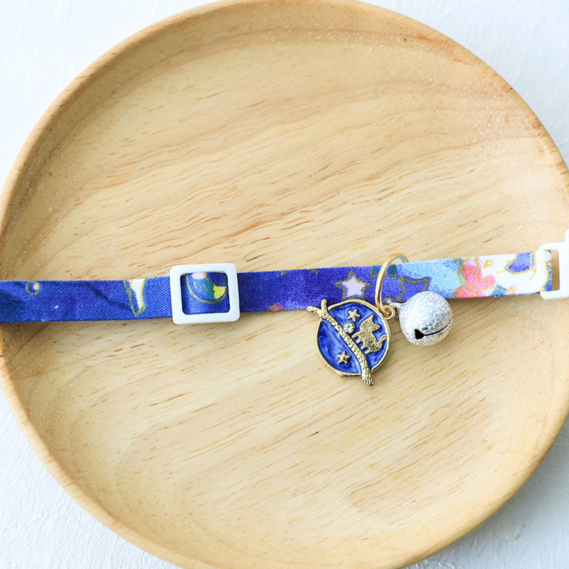 Cute Pet Collar – Adjustable Pastel Collar with Silver Bell n Anti-Lost Tag