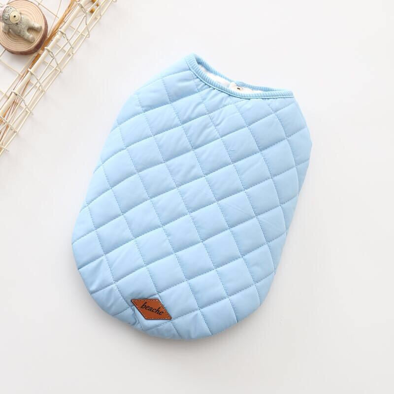 Quilted Dog Vest – Warm Cotton Jacket for Small to Medium Dogs