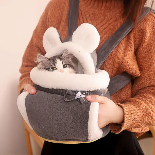 Cute Cat Backpack n Indoor Cat Bed Combo