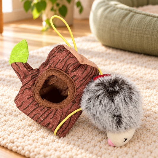 GiGwi Catch & Scratch Treat Dispenser Hedgehog Cat Toy