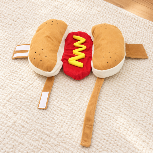Hot Dog Pet Costume – Funny Halloween Outfit for Dogs n Cats