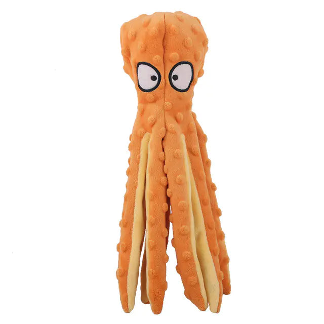 Octopus Dog Toy – Interactive Bite-Resistant Plush for Playful Pets
