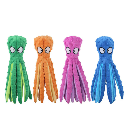 Octopus Dog Toy – Interactive Bite-Resistant Plush for Playful Pets