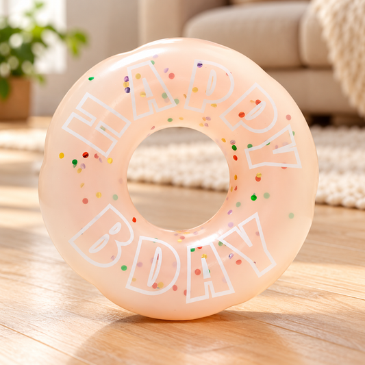 HugSmart Yappy Birthday TPR Donut Dog Toy